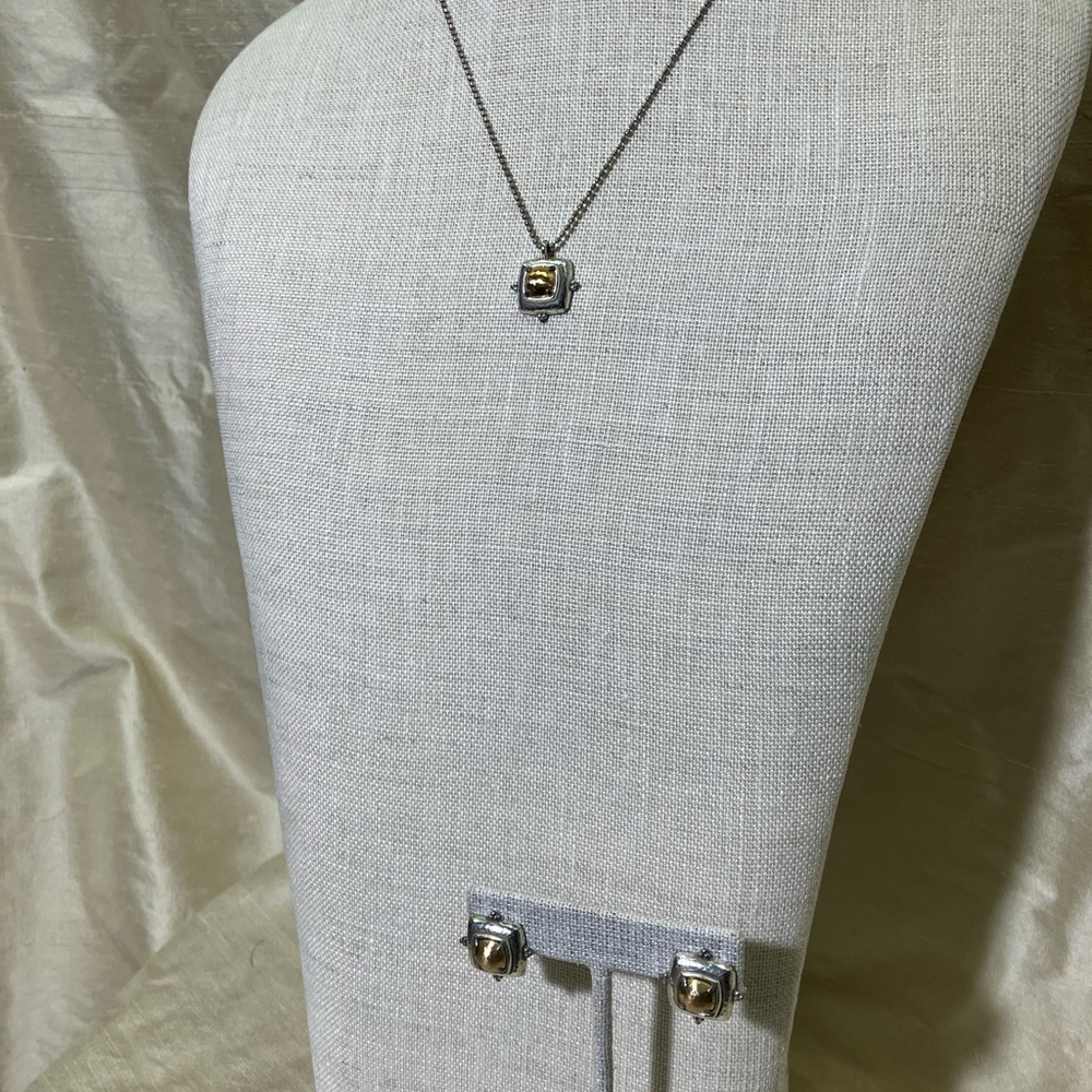 Brighton Two Tone Your True Colors Necklace and Earring Set